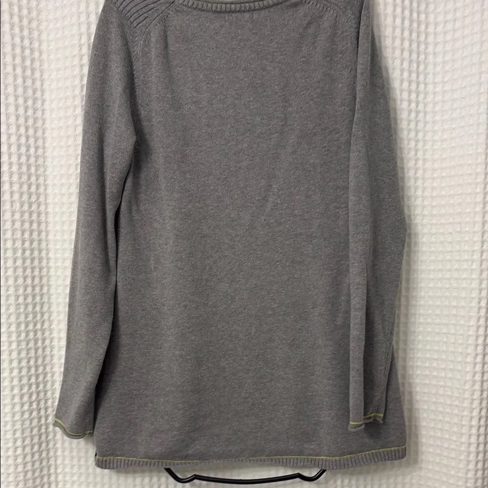 Eddie Bauer Gray Relaxed Ribbed Sweatshirt Size TL